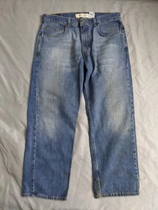 Vintage Levis 569 Jeans Loose Straight 100% Cotton Light Wash Mens Size 34X29 - Picture 1 of 14