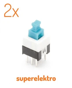 2x Rastender Mikroschalter DPDT, 7 x 7 7x7 2P2T Mikro-Druckschalter THT Schalter - Bild 1 von 12