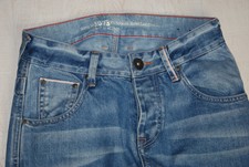 RARE PEPE JEANS JAPANESE SELVEDGE SELVADGE RED LINE STRAIGHT FADED BLUE 30 31 34
