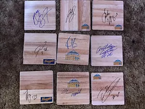 Denver Nuggets lot of 9 signed floorboards. Camby, Nene, JR Smith and more! - Picture 1 of 10