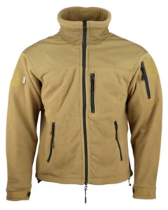 COYOTE DEFENDER TACTICAL FLEECE MENS JACKET MILITARY ARMY STYLE WARM COMBAT TOP - Picture 1 of 4