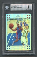2007-08 Topps Chrome Refractor /999 CHAUNCEY BILLUPS #17 BGS 9 MINT Pop 1 of 1