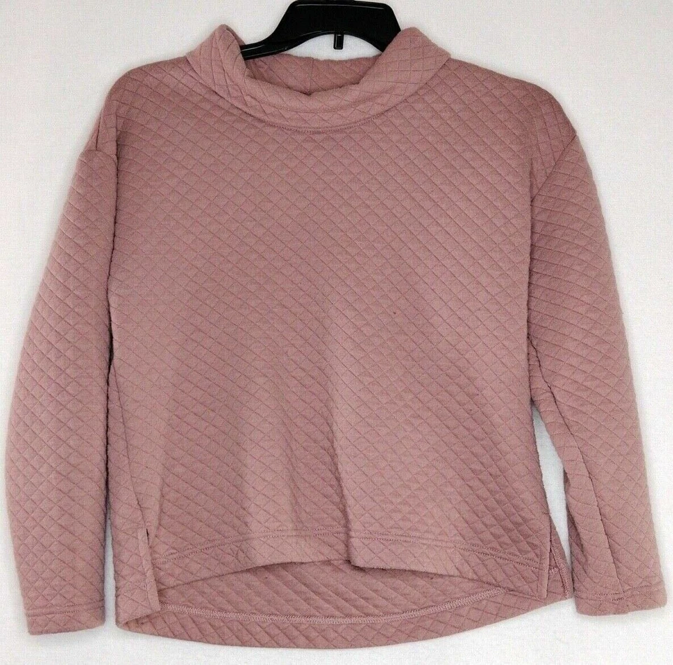 RBX взрослых женщин твердого сирени длинным рукавом диагональная сетка стежок капот шеи свитер - Изображение 1 из 4