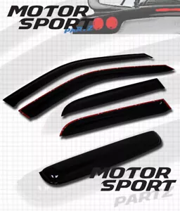 JDM Outside Mount 2MM Visors 5pc Deflector & Sunroof For Honda Accord 98-02 4DR - Picture 1 of 5