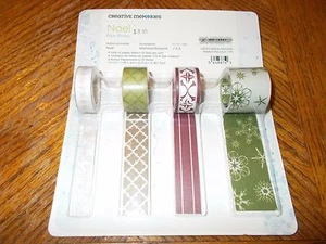 Creative Memories Paper Ribbon ~ NOEL ~ 4 Rolls 5 Ft Each ~Christmas ~ Festive - Picture 1 of 1