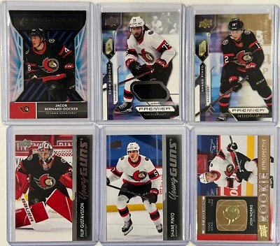 2021 Shane Pinto Young Guns Gustavsson + Premier Sokolov + SPX Bernard-Docker - Image 1 of 2