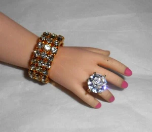 DREIFACHES Diamant Puppenarmband passend für CISSY & ähnliche Modepuppe Strass - Bild 1 von 5