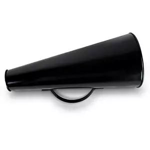 Old Fashioned Director Large Metal Megaphone Loud Hailer - Foto 1 di 7