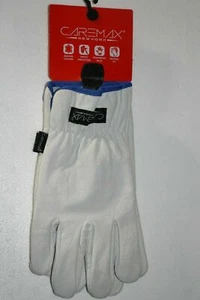 3 Paar Premium Echtleder genarbtes Rindsleder Arbeitshandschuhe mit Doppelhandfläche - Bild 1 von 7