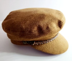 BRIXTON FIDDLER Fisherman's Cap Unisex Brown very Size XS Excellent Condition - Picture 1 of 7