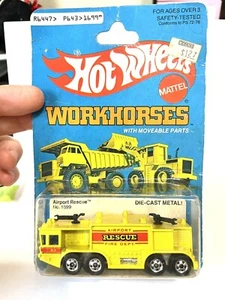 HOT WHEELS Workhorses Airport Rescue, #1699, gelb, HK Base neu auf Karton - Bild 1 von 6