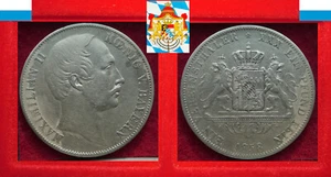VEREINSTHALER EIN PFUND FEIN BAVARIAE * MAXIMILIAN II. KÖNIG v. BAYERN 1858 - Bild 1 von 4