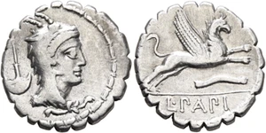 L. Papius, 79 BC. Denarius (Silver, 18 mm, 3.88 g, 6 h), Rome. - Picture 1 of 1
