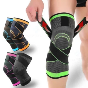 Adjustable Knee Support Brace Arthritis Pattela Compression Sleeve Men Women - Picture 1 of 15