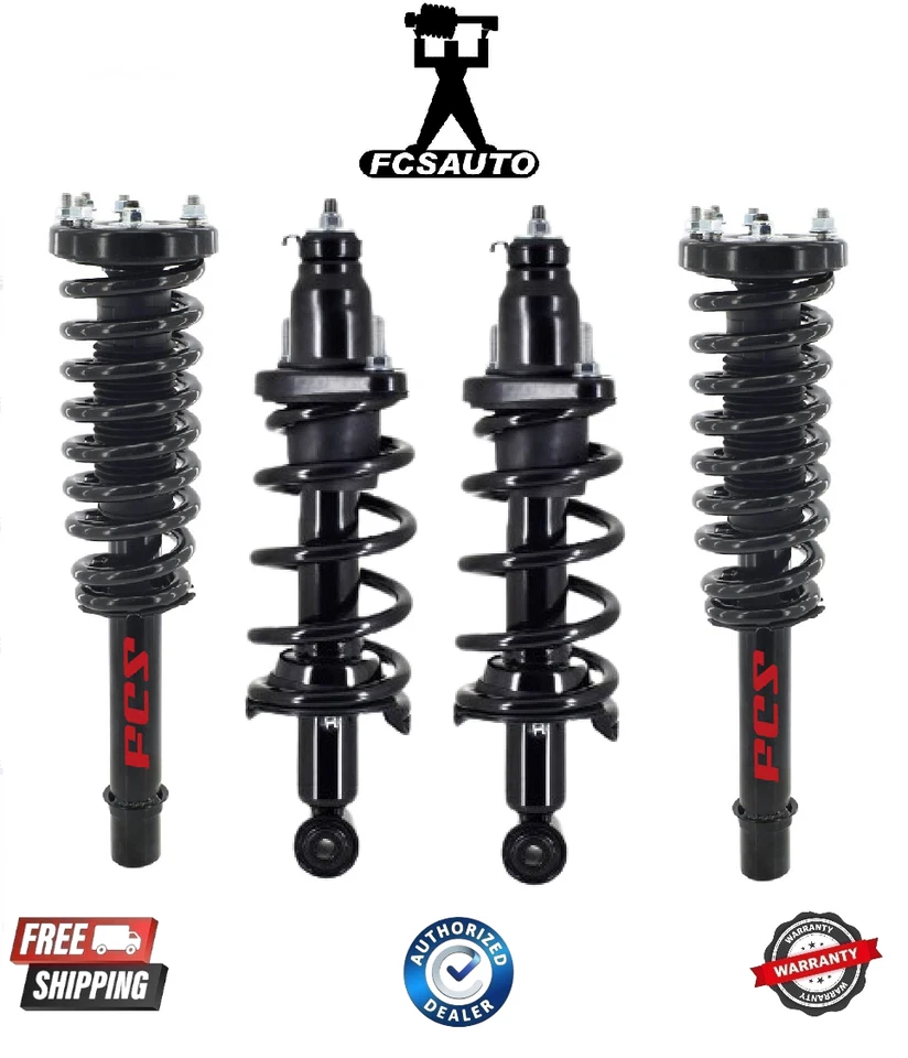 Paquete de 4 muelles helicoidales y puntales completos FCS FCS para Honda Accord 2003-2007 Foto 1 de 1