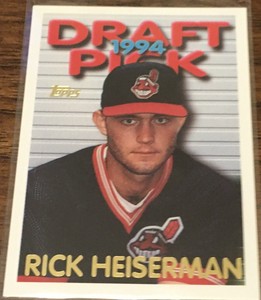 1994 Topps Baseball Draft Pick #398 Indians Rick Heiserman