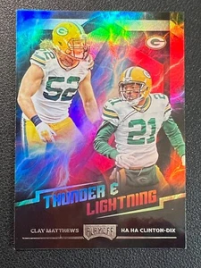 2018 Panini Playoff - Thunder and Lightning #9 Clay Matthews, Ha Ha Clinton-Dix - Bild 1 von 2