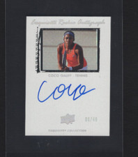 2021 UD Goodwin Champions Coco Gauff 2009-10 Exquisite Auto RC 06/49 Tennis USA
