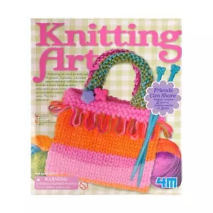 Toysmith Kinder Strickkunst Set Stricknadeln Garn Bastelset Spielzeug Neu - Bild 1 von 1