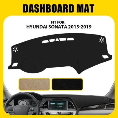 NEW Leather Car Dashboard Dash Cover Pretector Mat For Hyundai Sonata 2015-2019 - Image 1 of 4