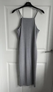 Ladies Grey GLAMOROUS Sleeveless Strap Midi Dress - Size small - Picture 1 of 11