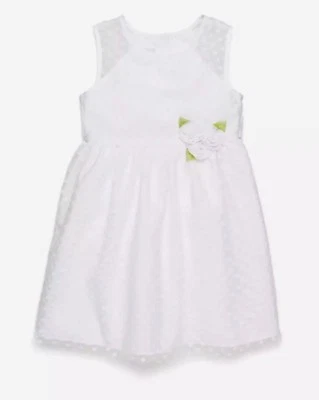 NWT MARMELATTA GIRLS KIDS SPECIAL OCCASION WHITE DRESS~ FLOWER GIRL DRESS SIZE 6 - Image 1 of 4
