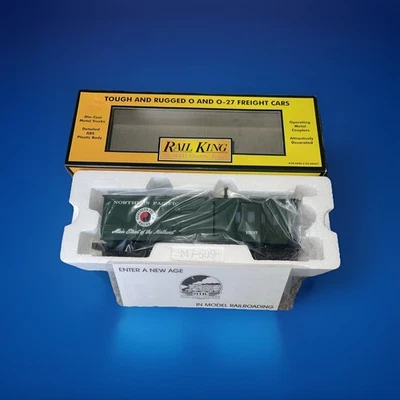 O Gauge Rail King Northern Pacific Work Caboose Train  30-7725 New In Box - Image 1 of 4
