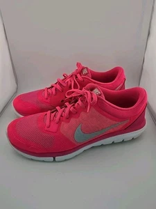 Nike Flex 2015 Run Damenschuhe sportlich Laufen Größe 10,5 pink weiß - Bild 1 von 14