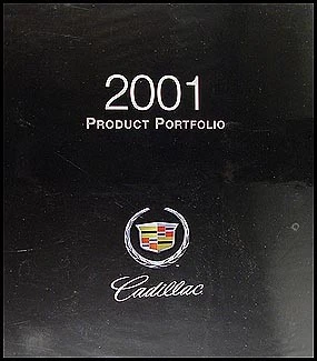 Libro de datos de cartera de productos Cadillac 2001 y opción de álbum de color y tapicería Foto 1 de 2