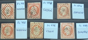 🦬 Konvolut 6 Briefmarken Nr. 16 - 40 c orange Empire - Raute PC gut lesbar🦬 - Bild 1 von 7