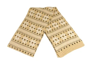 Christmas Central 60" Unisex Light Khaki Jacquard Knit Winter Scarf - Bild 1 von 3