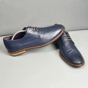 Ted Baker London IRRON Herren Marineblau Leder Elegant Schuhe Größe 11 - Bild 1 von 24