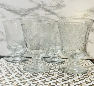 4 La Rochere France NEW Stemmed Embossed Amboise Wine Beverage Glasses 9.17 Oz - Picture 1 of 11