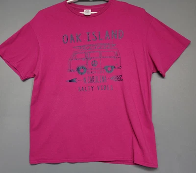 Camisa Oak Island Para Hombres XL Carolina del Norte Beach Life Vibes Salty Delta Pro Weight Foto 1 de 4