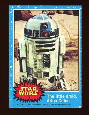 1977 Topps Star Wars Series 1 #3 THE LITTLE DROID, ARTOO-DETOO R2-D2 - Image 1 of 2