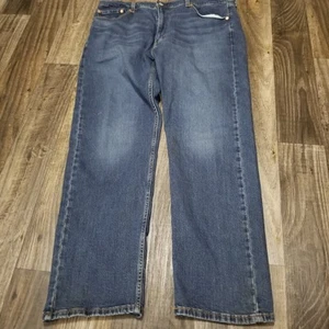 Vintage Levis Jeans Herren 40x32 Blau 505 Straight Leg Denim Dark Wash - Bild 1 von 15