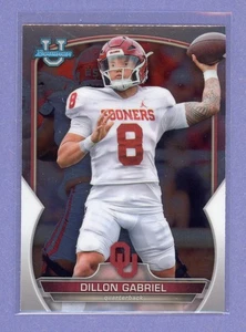 2022 1st Bowman Chrome U Base Card #12 Dillon Gabriel Oklahoma Sooners - Bild 1 von 2