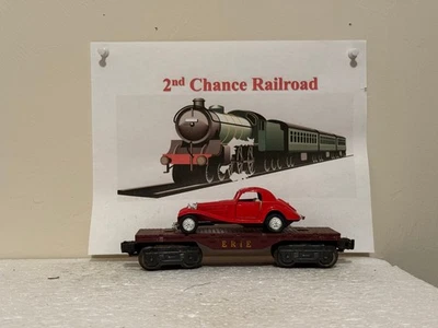 O Scale Trains Lionel Marx Erie Flat Car w/Coupe - Image 1 of 4