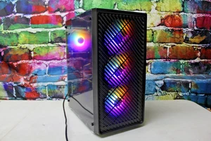 Custom Black Gaming Desktop PC Intel Core i7 3.40 Quad 32 GB SSD Nvidia RTX 5060 - Picture 1 of 8