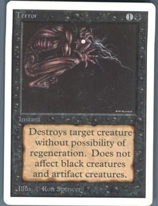 Magic the Gathering MTG Unlimited Edition Terror # Buy 2 Get 1 - Picture 1 of 2