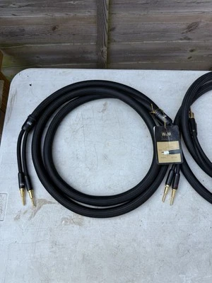 W&M Audio LS-01 hi-fi super speaker cable 2.5m  OD19mm OD 19mm LS01 BLACK /READ - Image 1 of 4
