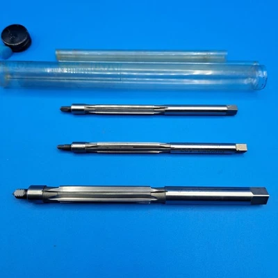 3 Vintage L&I Carbon Expansion Hand Reamers 2 x 1/4, 3/8" Made in USA - Image 1 of 4