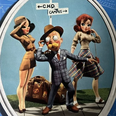 “Dapper Man Flirting With WAC & COED Girl” WWII 1941 ESQUIRE George Petty ART - Image 1 of 4