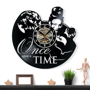 Orologio da parete in vinile Once Upon a Time decorazione regalo per compleanno vacanze Natale - Foto 1 di 6