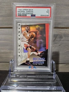 1992 Upper Deck MVP HOLOGRAMS #4 Michael Jordan PSA 7 NM (NEW SLAB!) - Picture 1 of 2