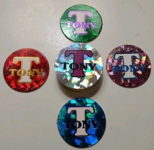 Pog Vintage Lucite Tony Slammer mit 4 passenden Caps - Bild 1 von 4