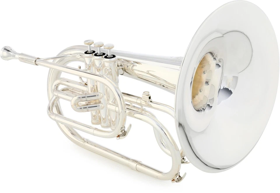 King KMP411S Performance Marching F Mellophone Silver Plated