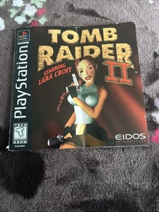 Tomb Raider II 2 (Sony PlayStation PS1) Black Label No Case - Picture 1 of 9