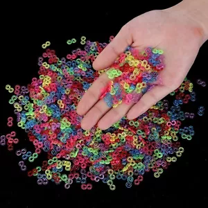 S Clips Rubber Band Clips Loom Rubber Bands Colorful Plastic Band Clips - Picture 1 of 3