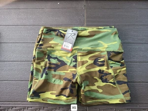 Rothco Womens Camo Workout Performance Legging Shorts (XS) - Picture 1 of 1